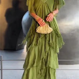 Clarissa - Maxi abito elegante che copre il ventre