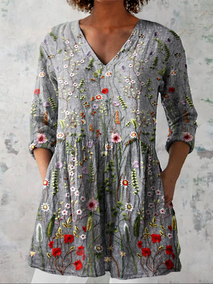 Elisa | Blusa lunga a V