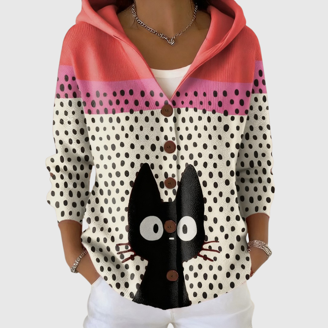 Giacca in Maglia con Cappuccio