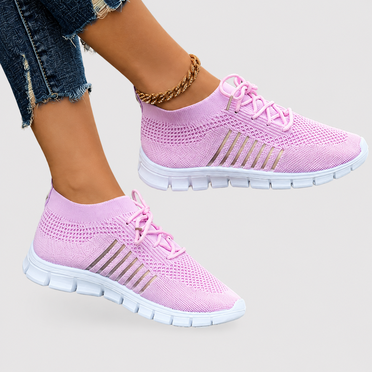 Sneakers con Suola Segmentata