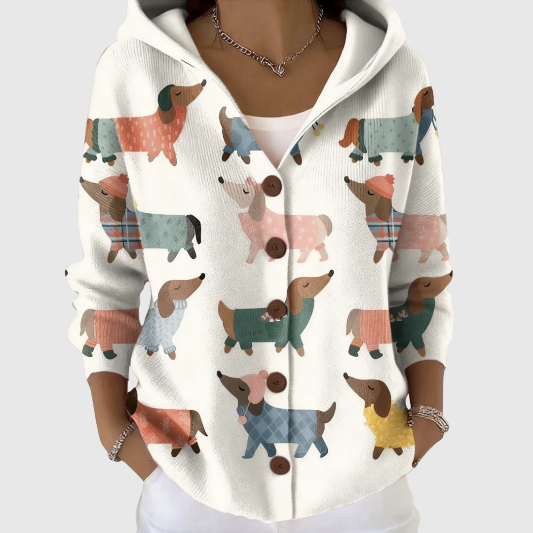 Giacca in Maglia con Cappuccio