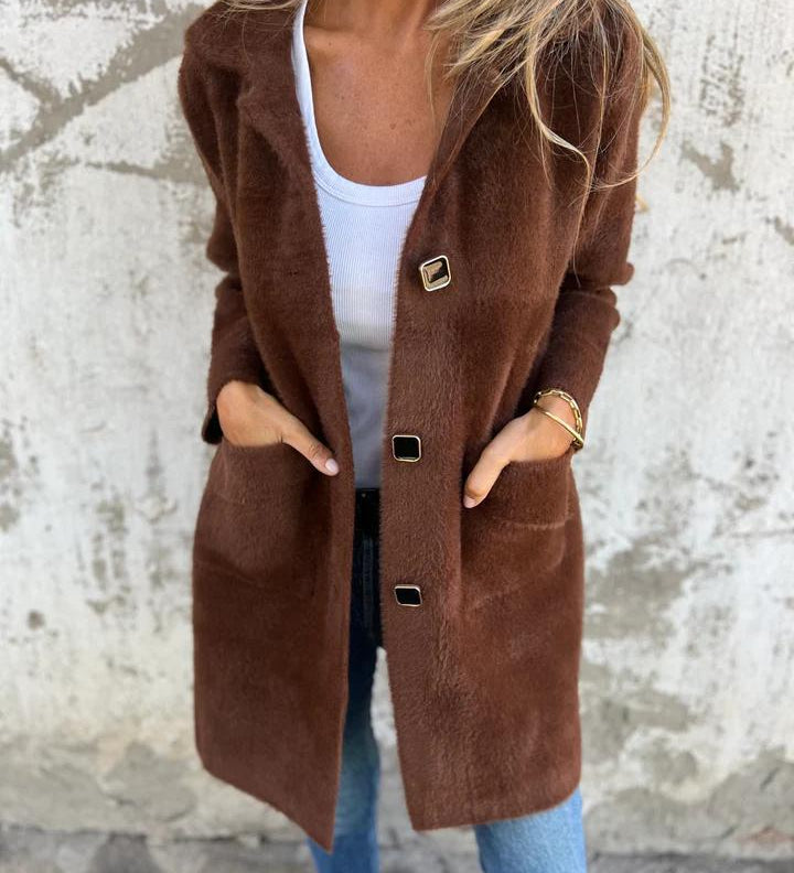 Cristina - Giacca Lunga Elegante per il Quotidiano