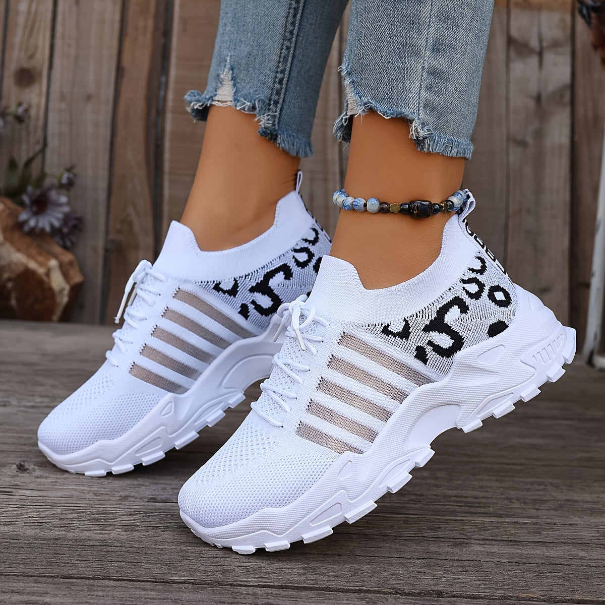 Sneakers con Fasce Laterali
