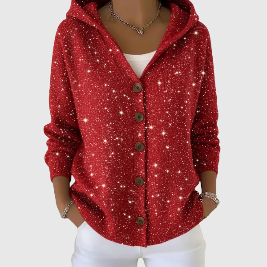Giacca in Maglia con Cappuccio