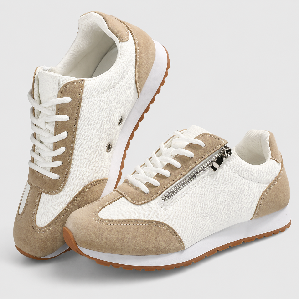 Sneakers con Zip Laterale