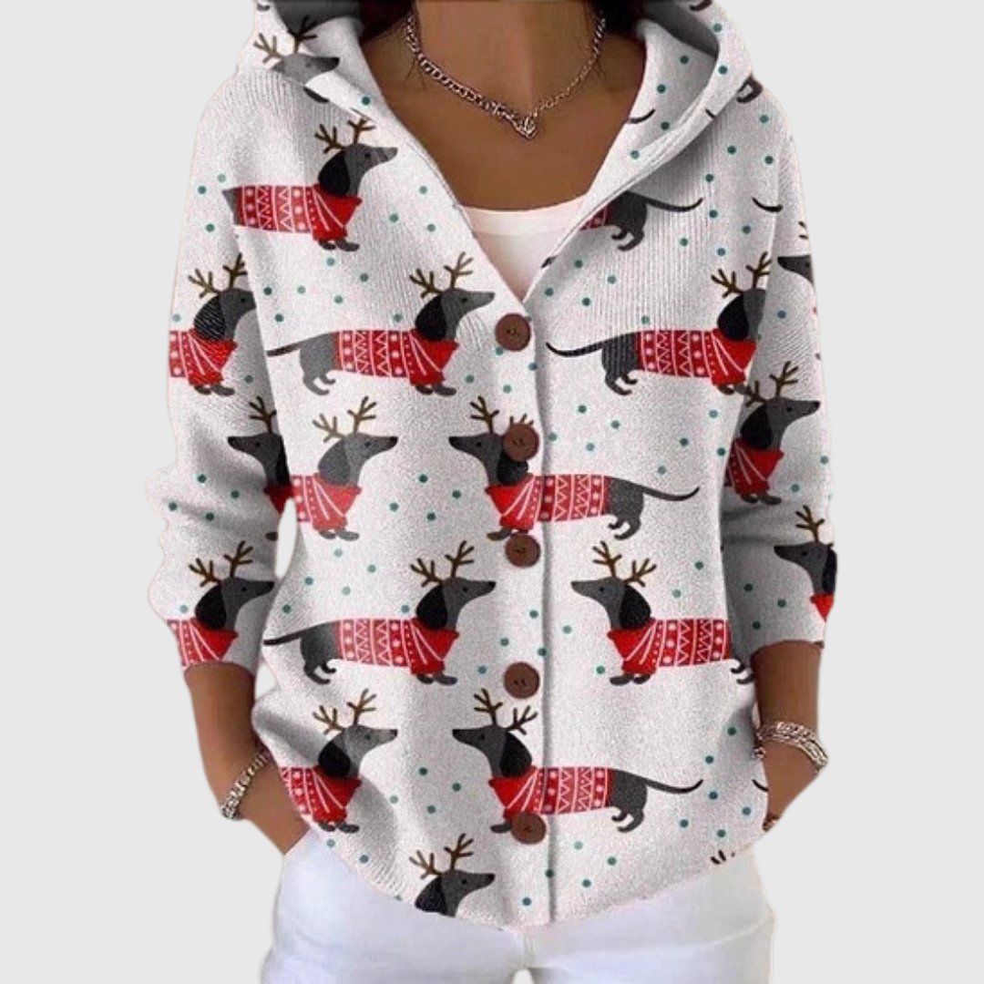 Giacca in Maglia con Cappuccio