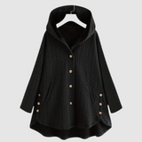 Zuzana - Cappotto trapuntato con cappuccio e bottoni