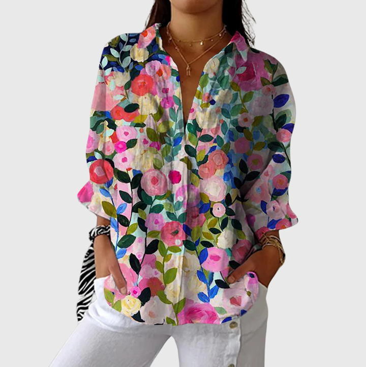 Noemi | Blusa leggera e colorata con stampa