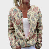 Simona - Cardigan Paisley Autunnale
