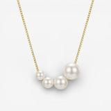 Collana in Oro con Perle d'Acqua Dolce
