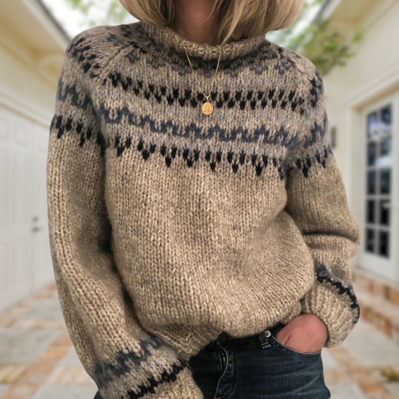 Maglione Jacquard Rétro