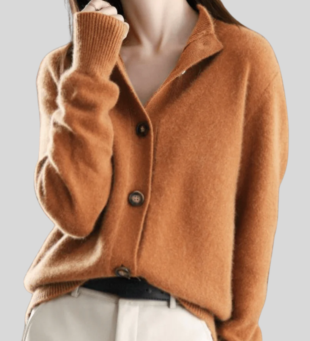 Stéphanie | Cardigan in Cashmere Stile Retrò
