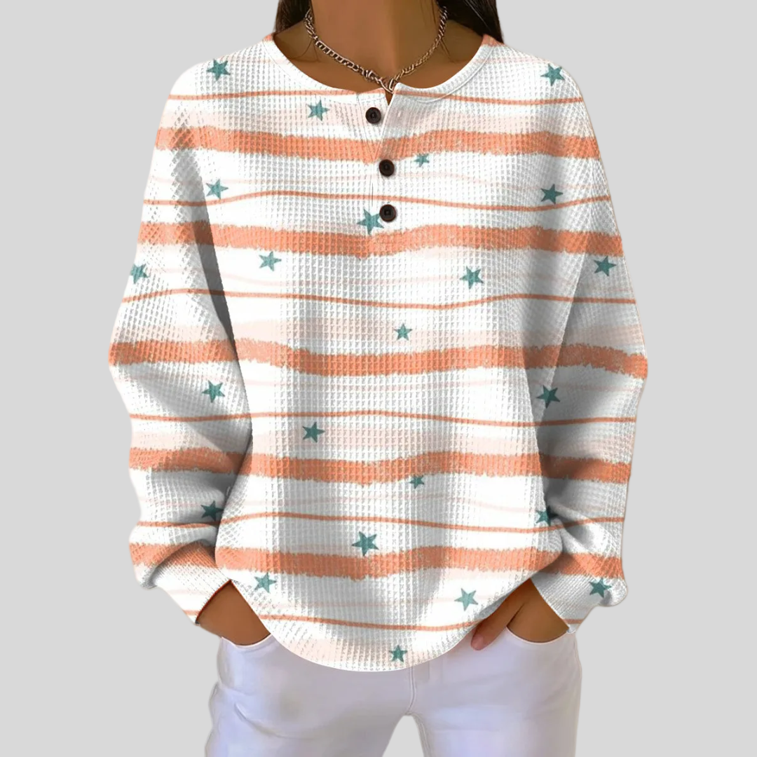 Maglione a Righe e Stelle