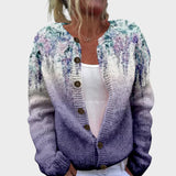 Alessia - Cardigan Floreale Sfumato Autunnale
