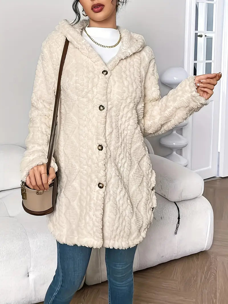 ANGELA™ | CARDIGAN CON CAPPUCCIO