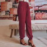 Kaeli - Pantaloni eleganti con coulisse