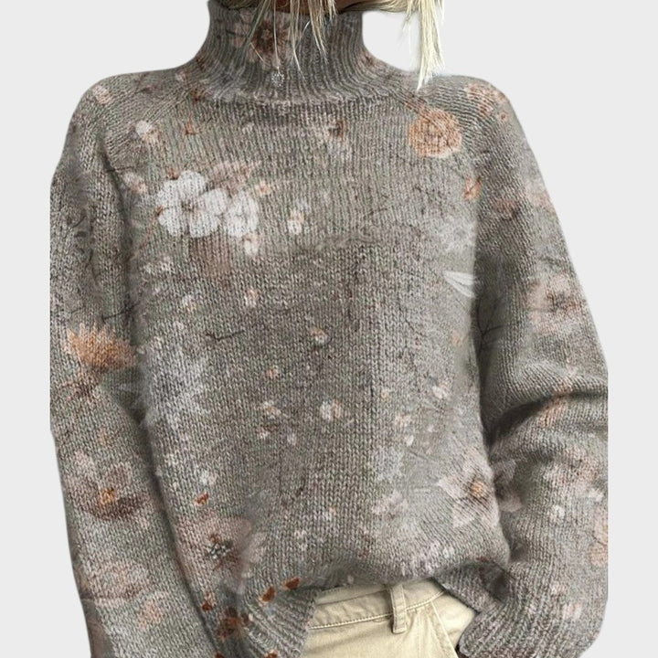 Allegra | Maglione a Collo Alto in Maglia d'Autore