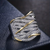 Anello Intrecciato Elegante Flerlagers