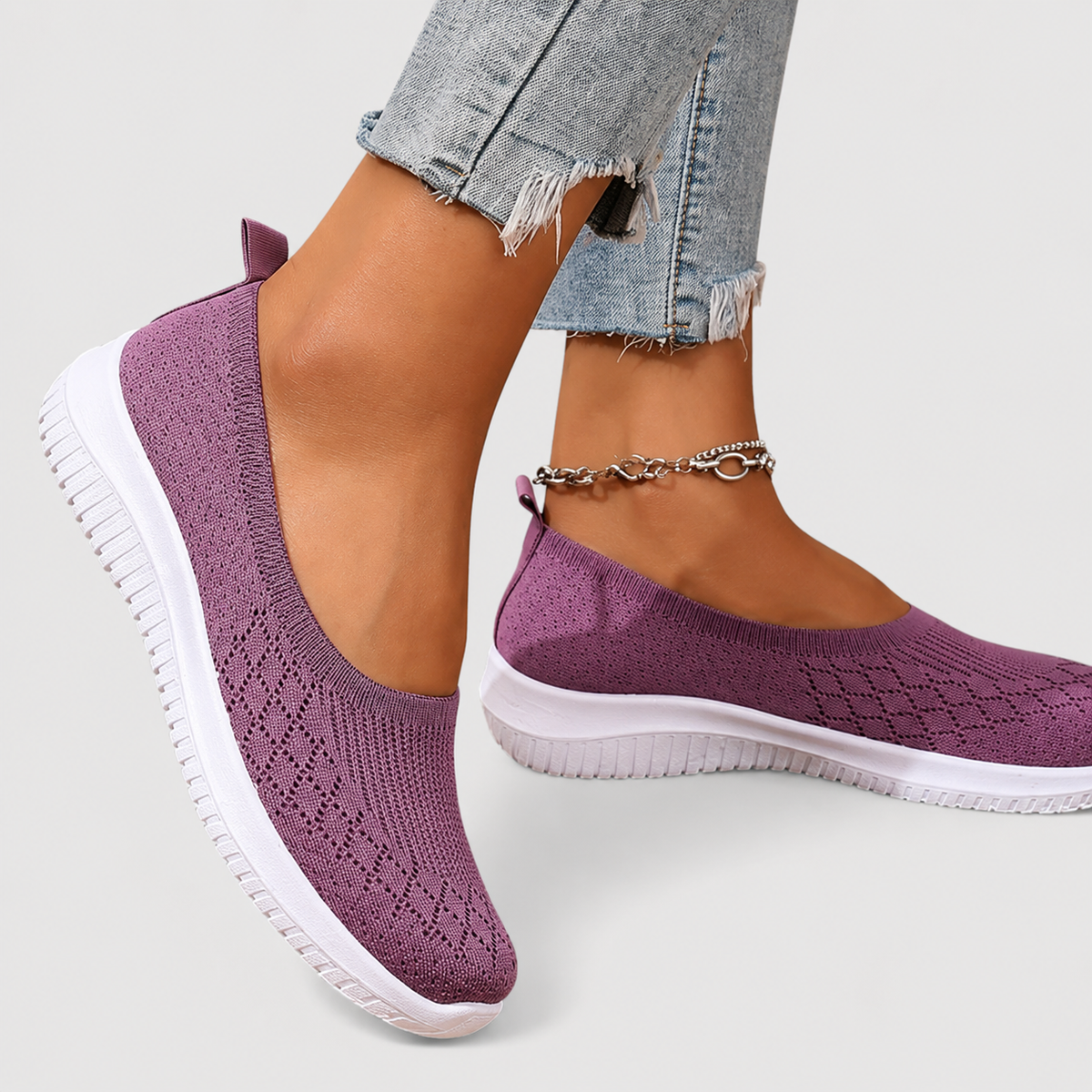 Scarpe Slip-On Traforate