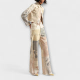 Rhea – Jeans a gamba larga stampati con un tocco vintage