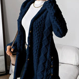 ANGELA™ | CARDIGAN CON CAPPUCCIO