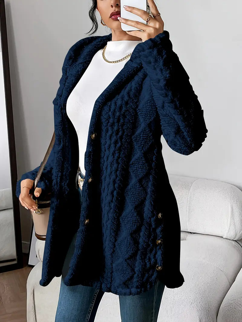 ANGELA™ | CARDIGAN CON CAPPUCCIO