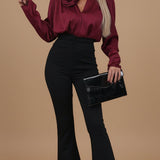 Blusa in satin - Doppio Fiore