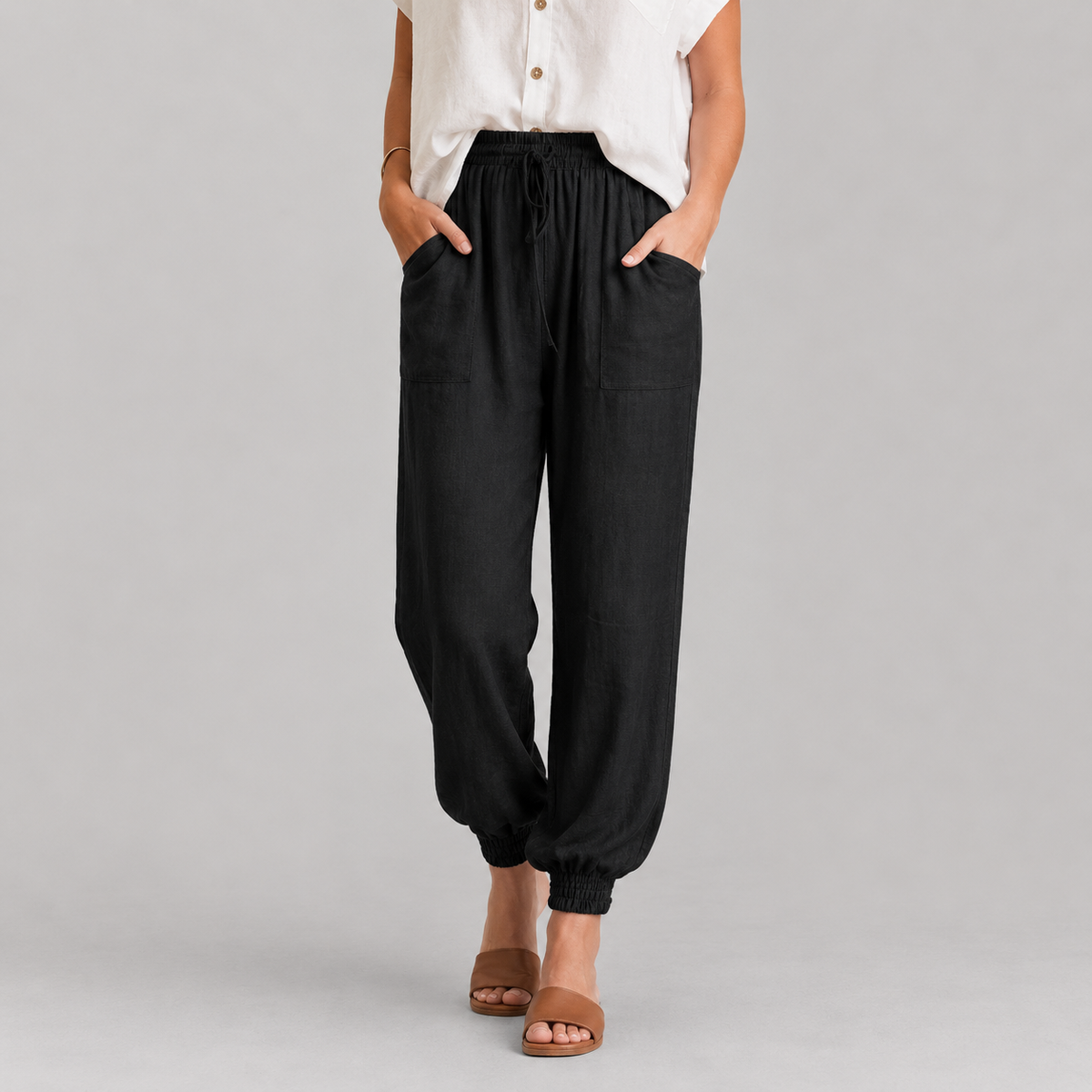 Pantaloni Eleganti con Coulisse