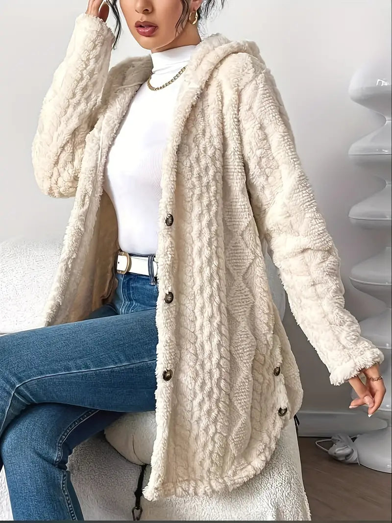 ANGELA™ | CARDIGAN CON CAPPUCCIO