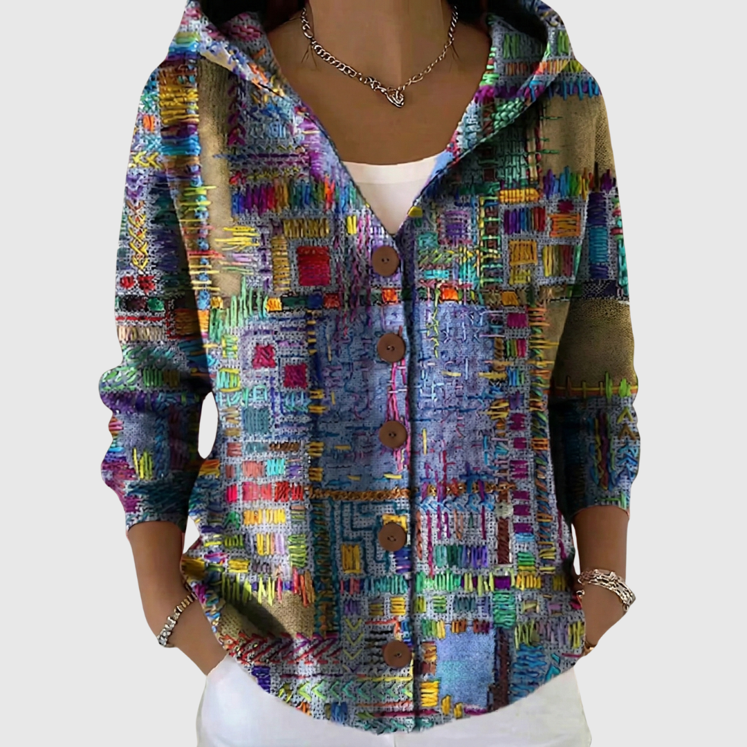 Giacca in Maglia con Cappuccio