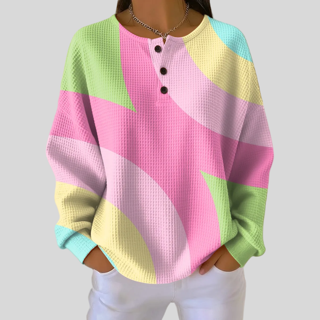 Maglione a Blocchi Pastello