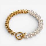 Bracciale elegante in Oro e Perle