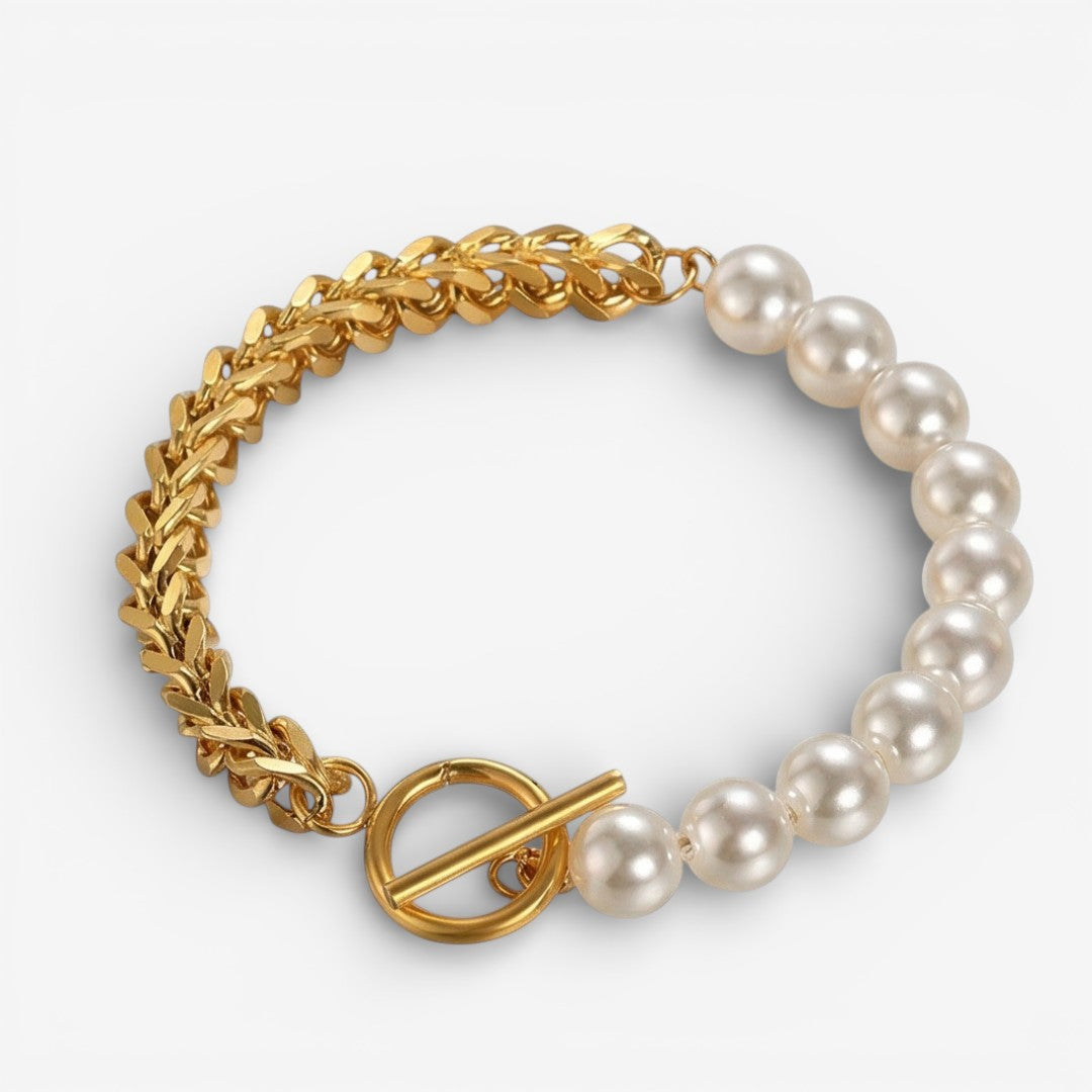 Bracciale elegante in Oro e Perle