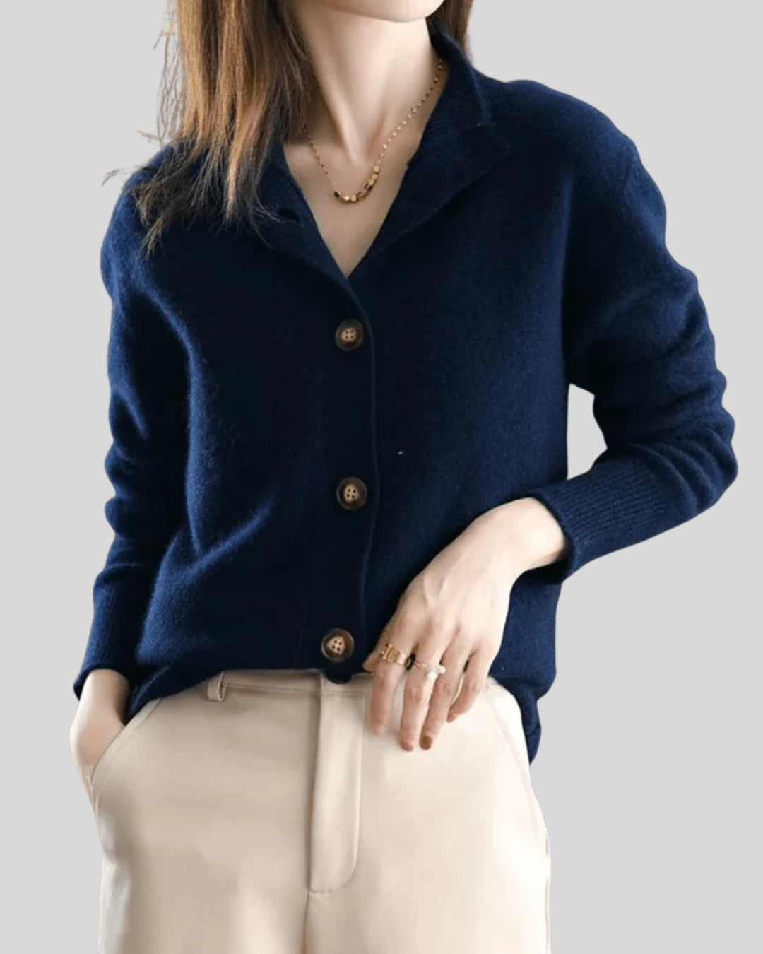 Stéphanie | Cardigan in Cashmere Stile Retro