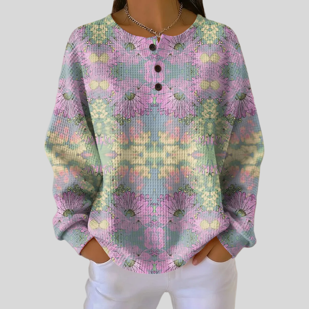 Maglione a Margherite Pastello