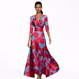 Emilia | Maxi Abito Floreale Elegante