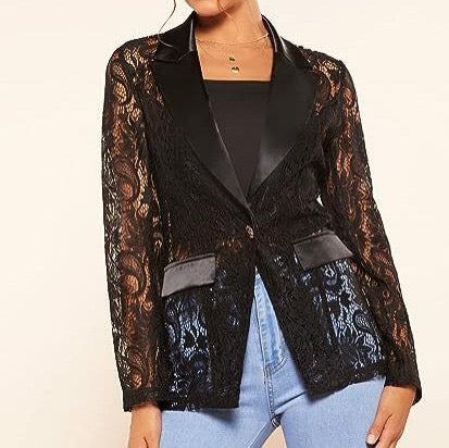 Féline - Blazer di pizzo di lusso