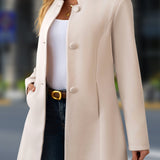 Elena | Cappotto Elegante a Collo Alto