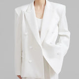 Sofia | Blazer Bianco Oversize Doppiopetto
