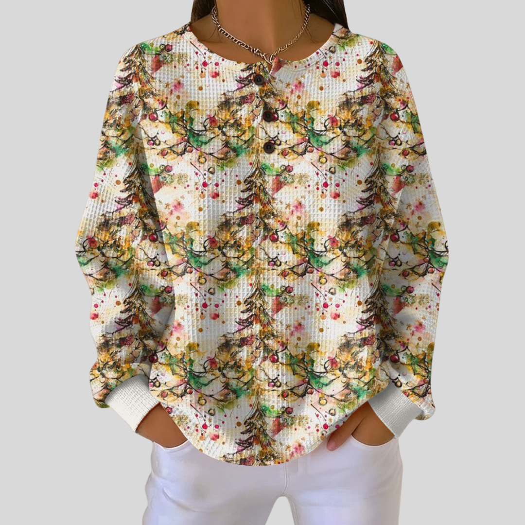 Maglione a Foglie Dorate