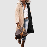 Laura - Cappotto invernale con taglio reversibile