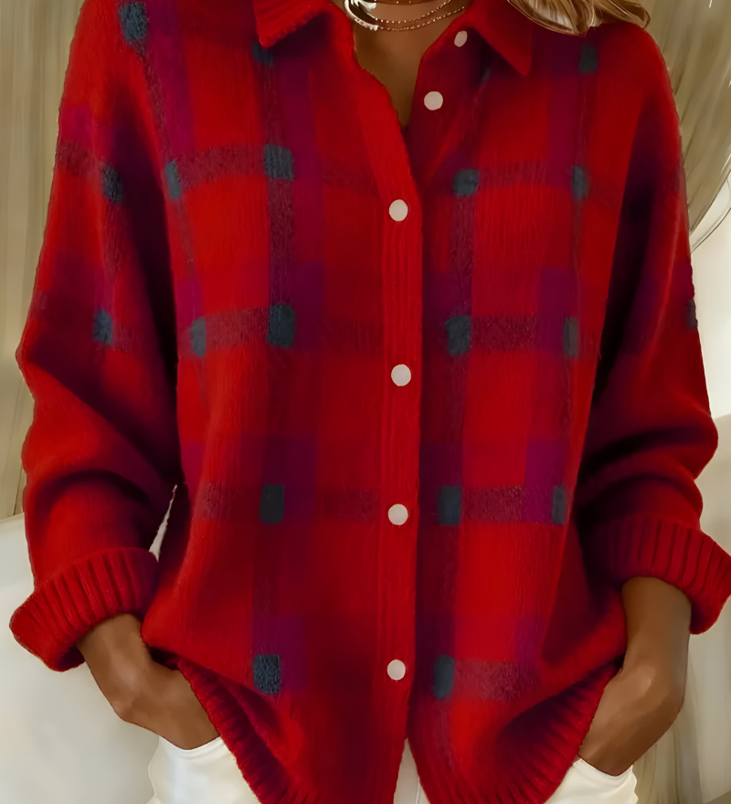Cardigan a Quadri