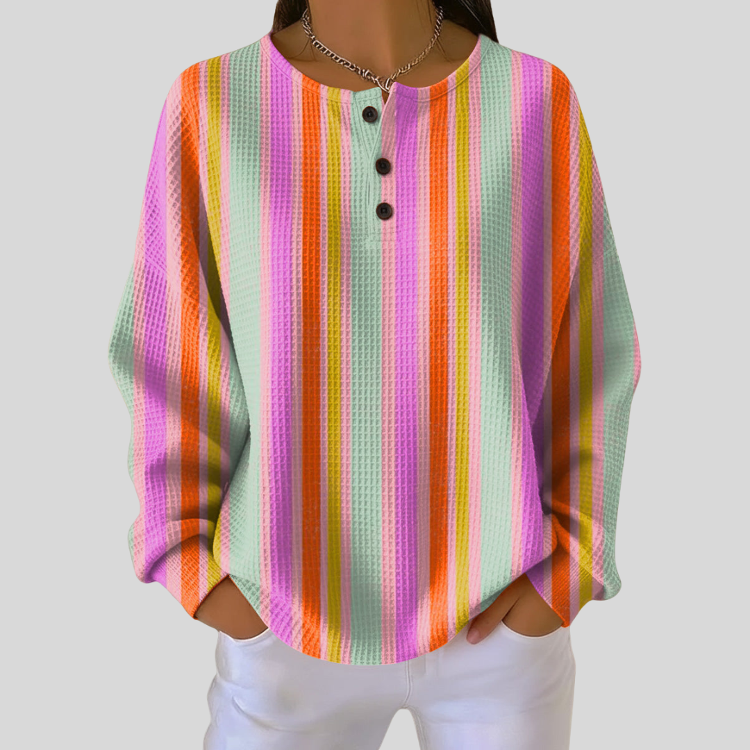 Maglione a Righe Multicolore