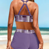 Janette | Bikini a costine a vita alta