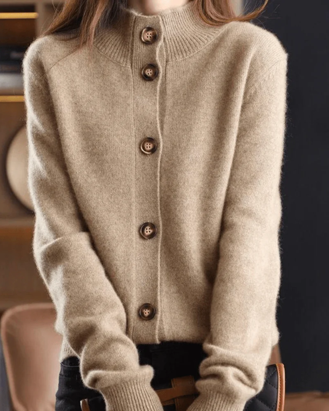 Stéphanie | Cardigan in Cashmere Stile Retro