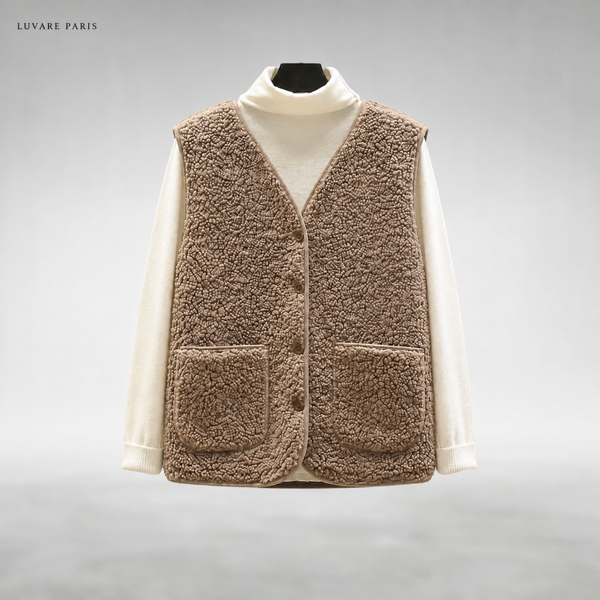 Gilet con Bottoni e Tasche