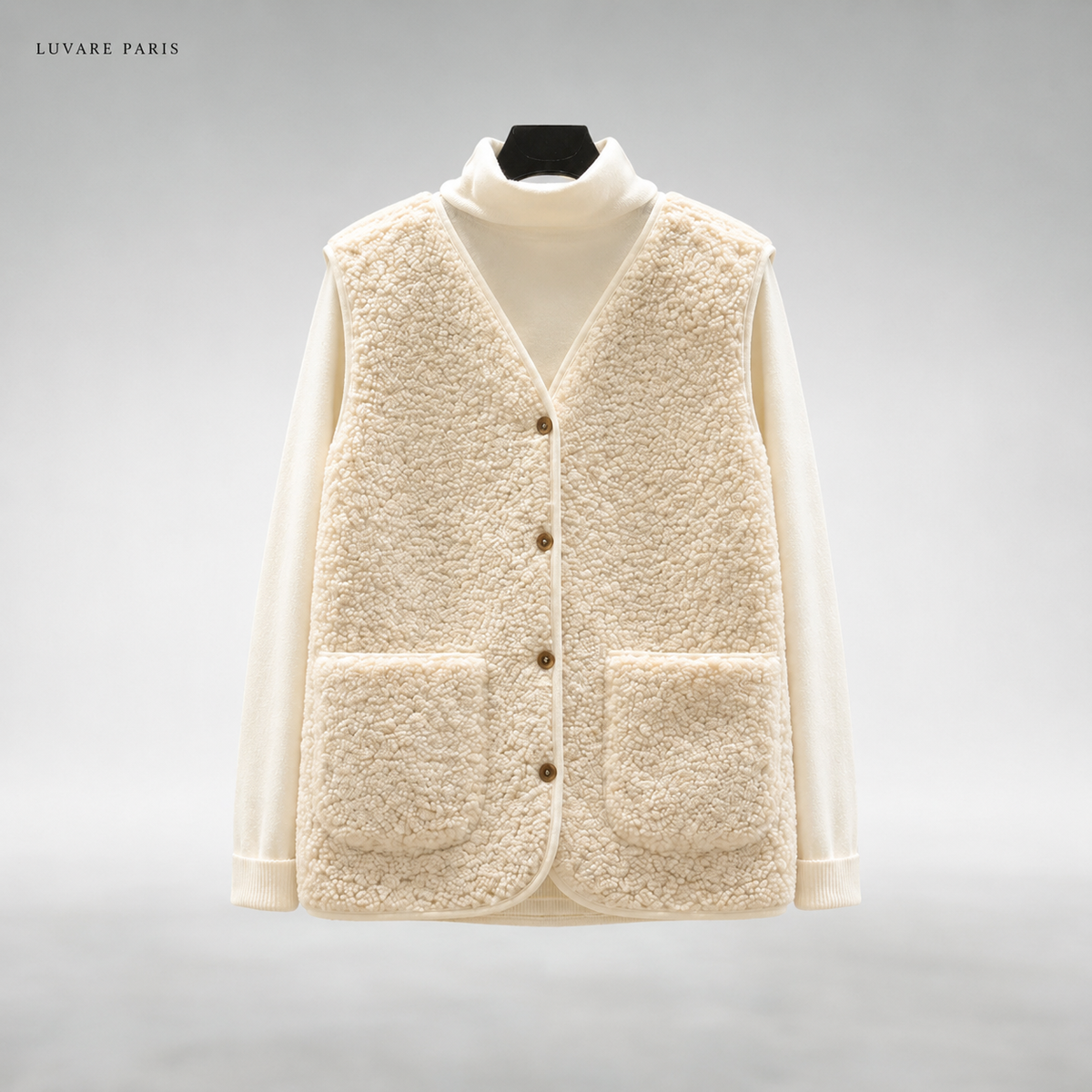 Gilet con Bottoni e Tasche