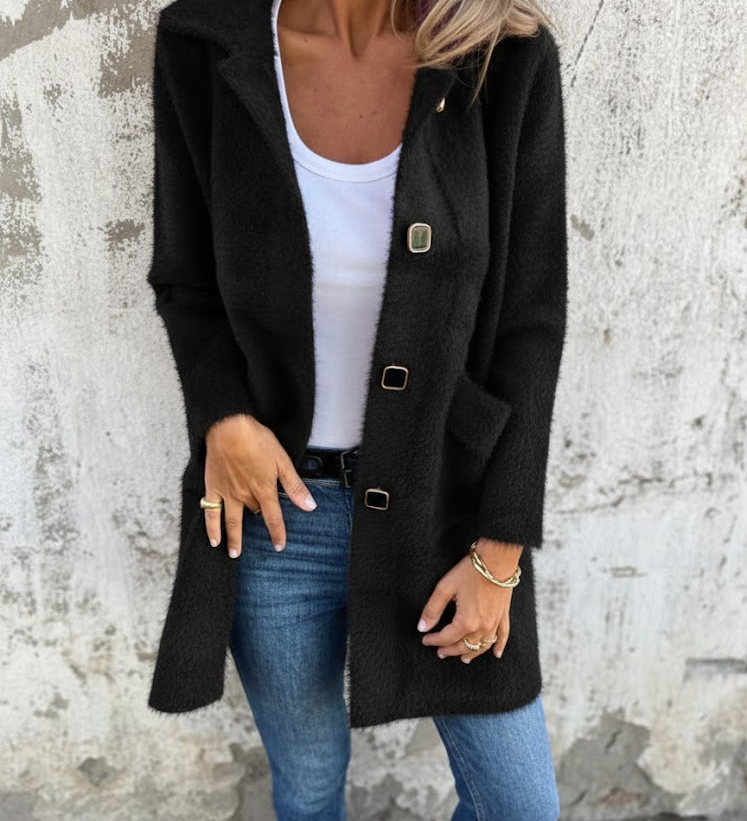 Cristina - Giacca Lunga Elegante per il Quotidiano