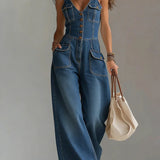 Octavie | Tuta in denim ampia