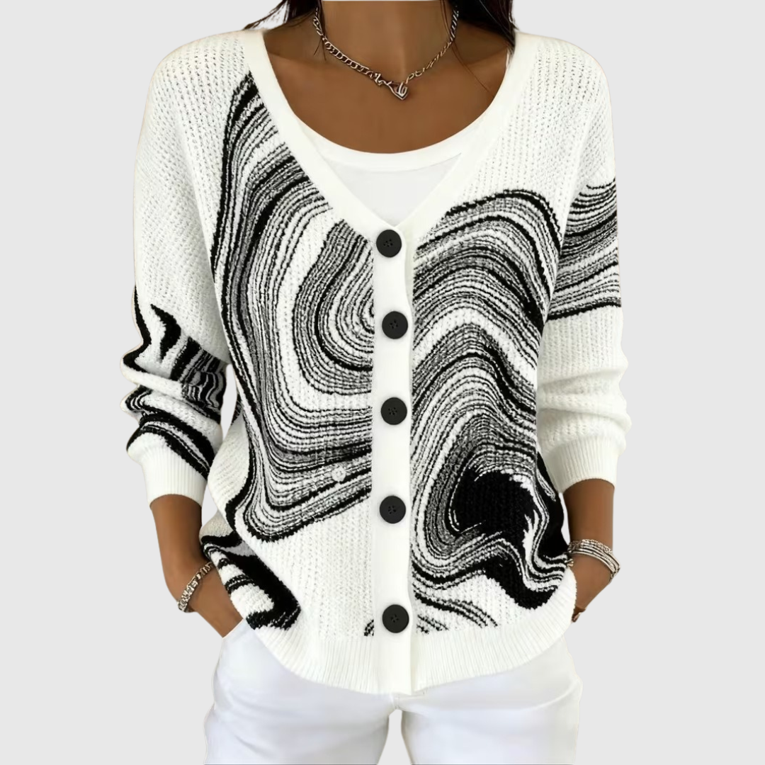 Giacca in Maglia con Bottoni